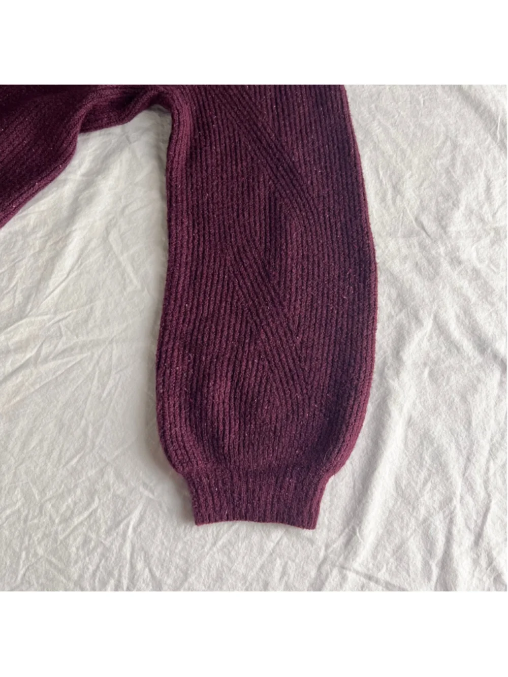 NWT J.Jill V-Neck Pullover Sweater Size 2X Knit Cotton Blend Cabernet MSRP $89